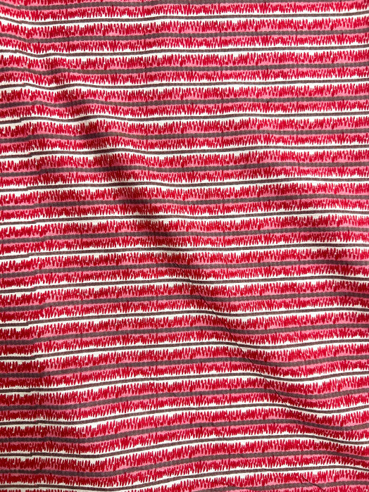 Pink Leheriya Stripes Cotton Fabric