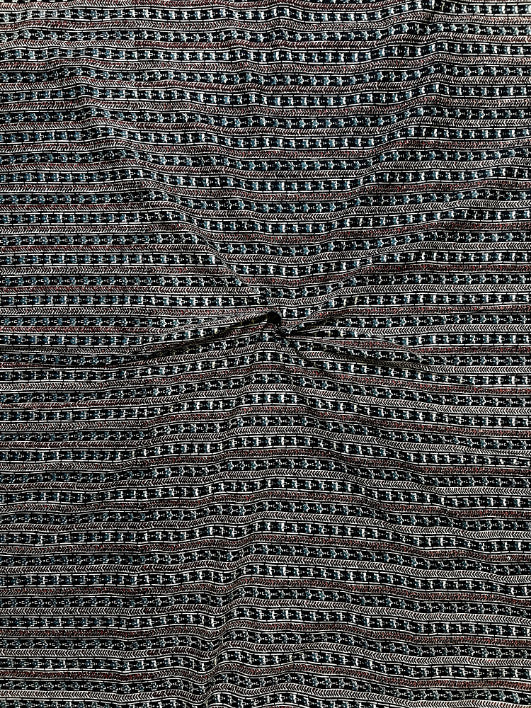 Black Ajrak Traditional Cotton Fabric