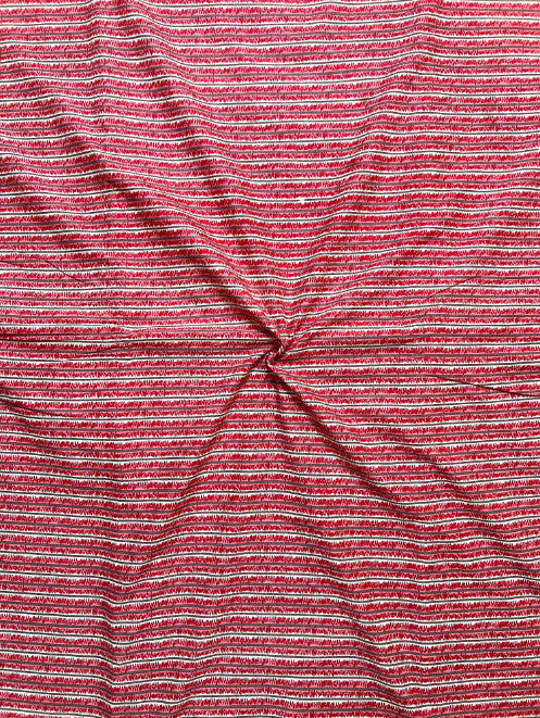 Pink Leheriya Stripes Cotton Fabric